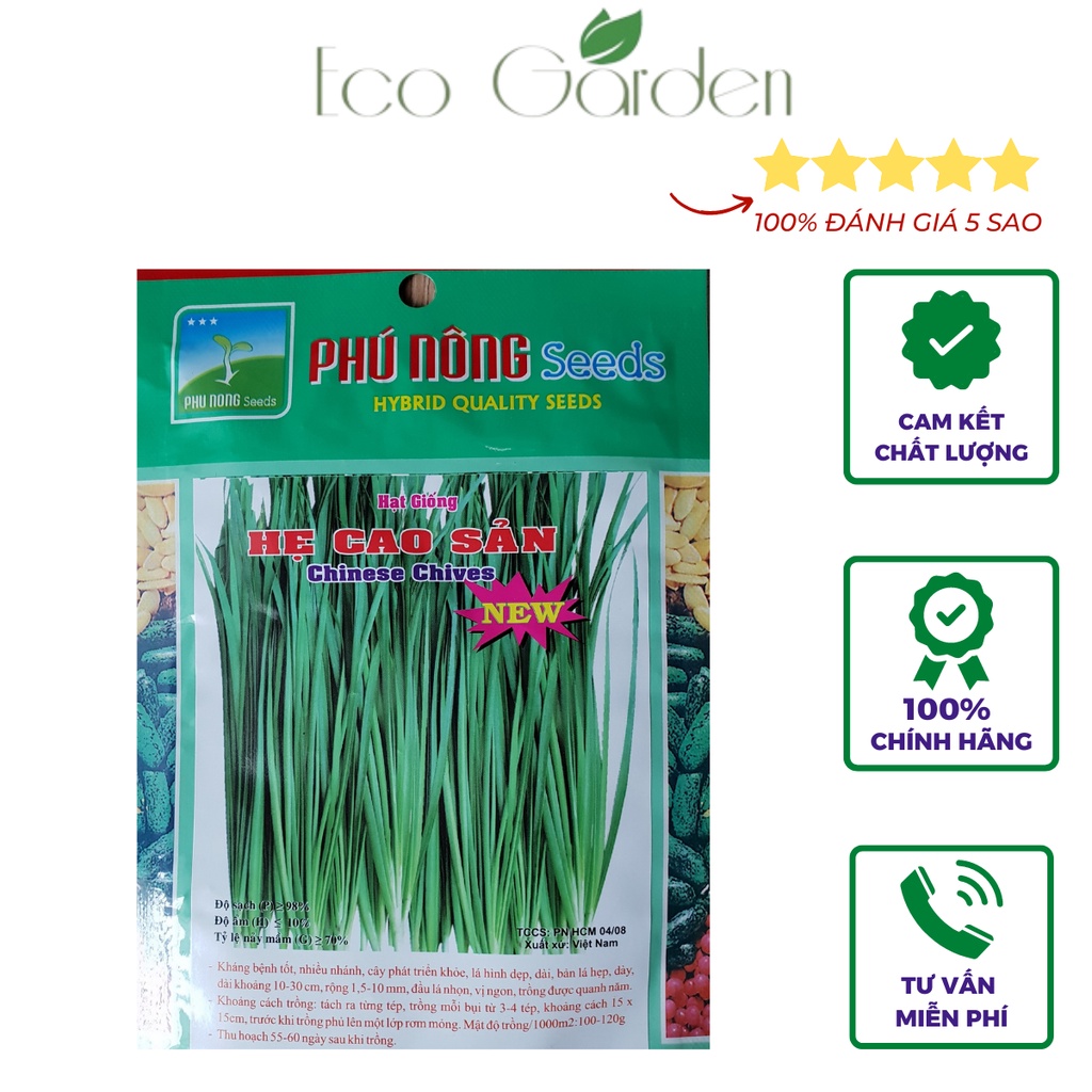 Hạt Giống Hẹ Cao Sản Phú Nông - 2g