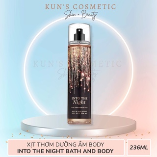 Xịt thơm dưỡng ẩm body Into The Night - Bath and Body Works 236ml