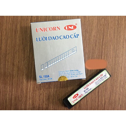 hộp Lưỡi dao Unicorn SL-150A (SL102) hộp đen (10 nhỏ Hộp 100 lưỡi)