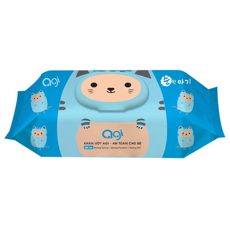 Khăn Ướt Agi không mùi 100 tờ