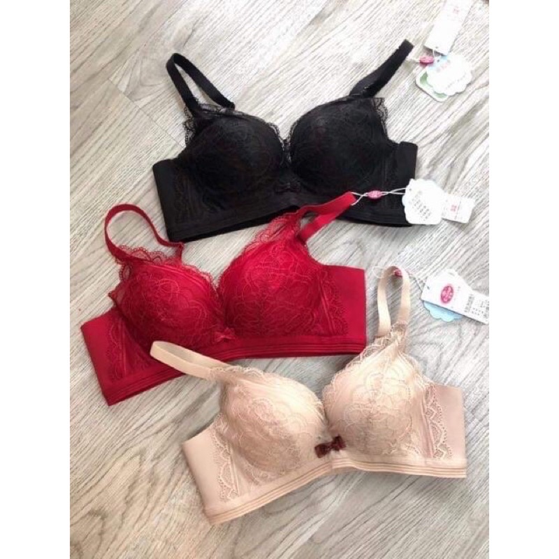 Áo lót không gọng đệm dây siêu đẩy tạo khe, mút đệm hơi cao cấp siêu êm mềm (8139 ảnh thật) loại 1 ạ