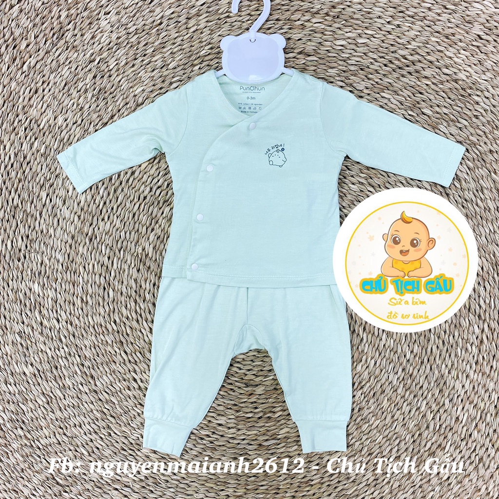 [PUNCHUN] Bộ dài tay sơ sinh cho bé hãng Punchun