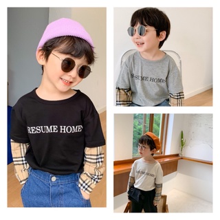 Áo nối tay 3 màu Resume Home B59 bé trai bé gái 20862