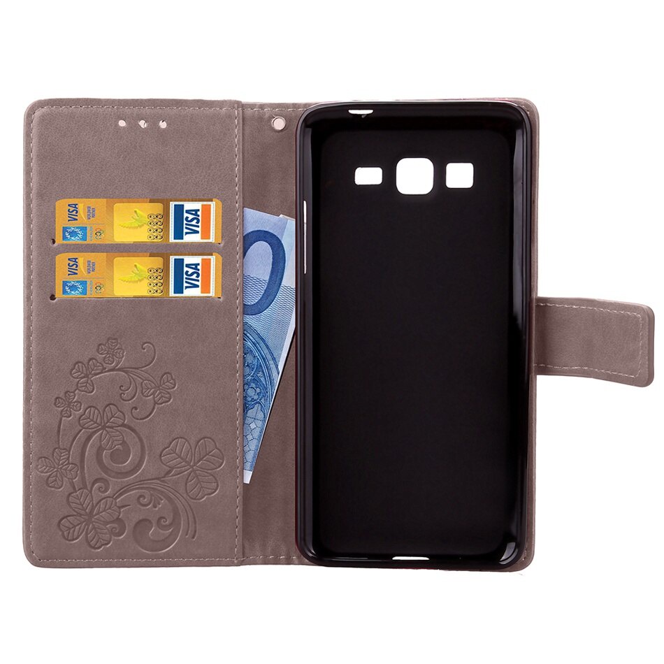 Flip Wallet PU Leather Case For Samsung Galaxy Grand Prime Case G530 G530H G531 G531H SM-G531H Cover Card Slot Phone Cases
