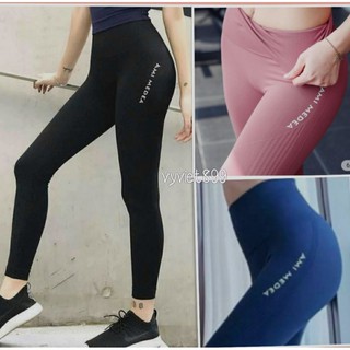 Quần tập gym yoga nữ vải dệt kim hàng loại 1 (gell bụng nâng mông tôn dáng) ami