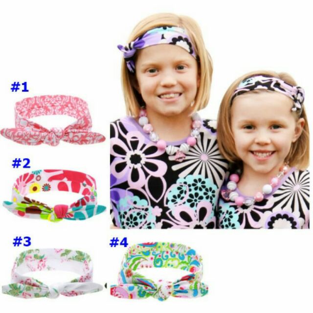 Turban thun nhiều màu xinh xắn cho bé gái