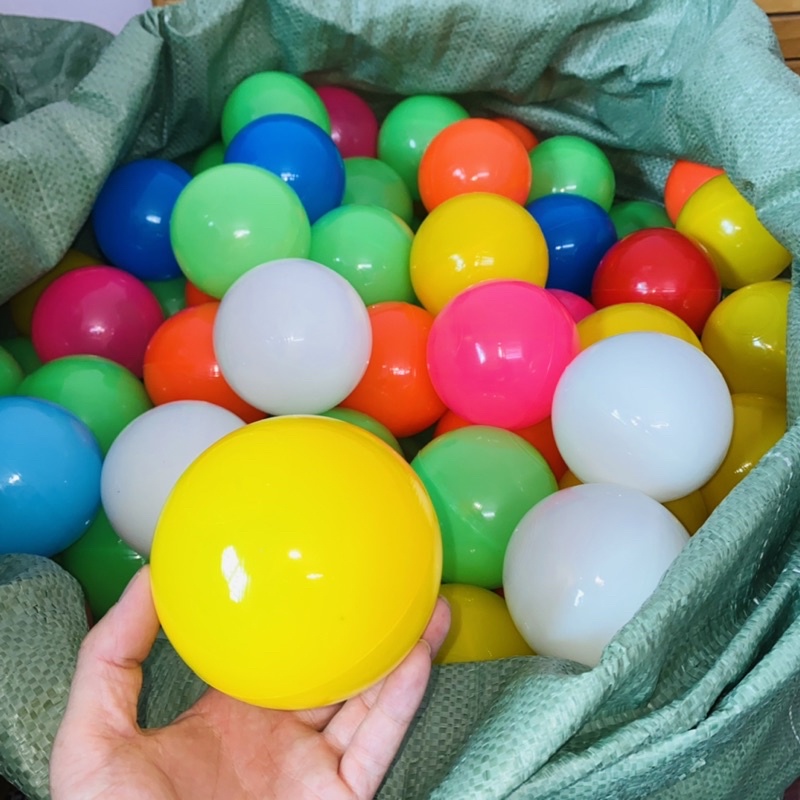 Bóng nhựa Hàn cao cấp 5,5cm-7,5cm-10cm nhựa Hàn an toàn cho Bé đủ loại, nhựa HDPE căng bóng không mùi an toàn cho bé