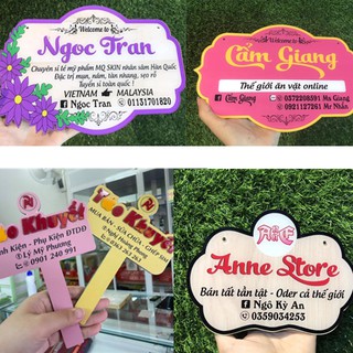 Bảng tên shop in theo yêu cầu