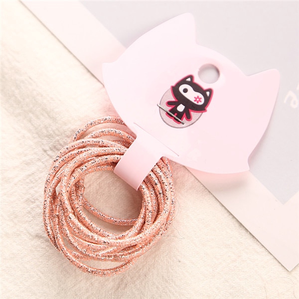 Simple Temperament Forest Tie Hair Tie Durable Hair Tie Harajuku Style Gold and Silver Elastic Hair Tie