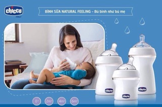 Bình sữa núm nghiêng Pisa Natural Feeling Chicco