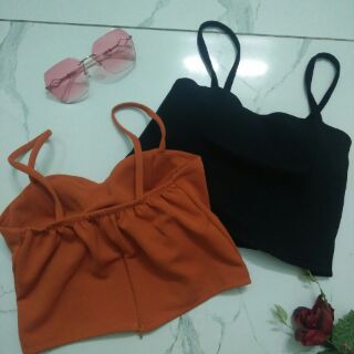 Áo croptop 2 dây (có sẵn mút ngực