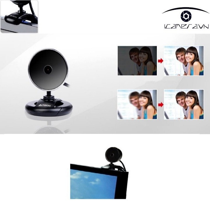 Webcam Có Mic Máy Tính, Laptop Thích Hợp Học Trực Tuyến, Live Stream A4Tech Pk-520F
