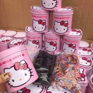 Hộp chun buộc tóc Hello Kitty cho bé