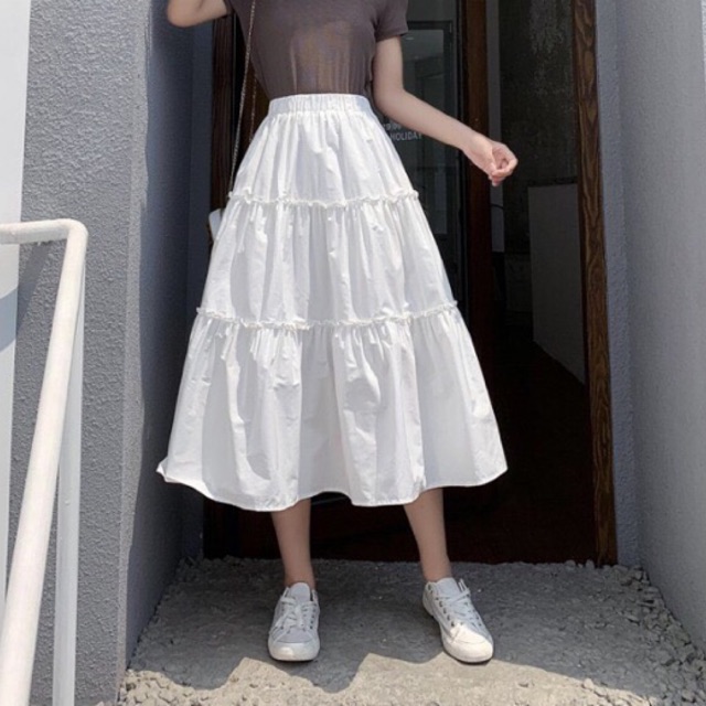 CHÂN VÁY THÔ XOÈ DÁNG DÀI MS11989