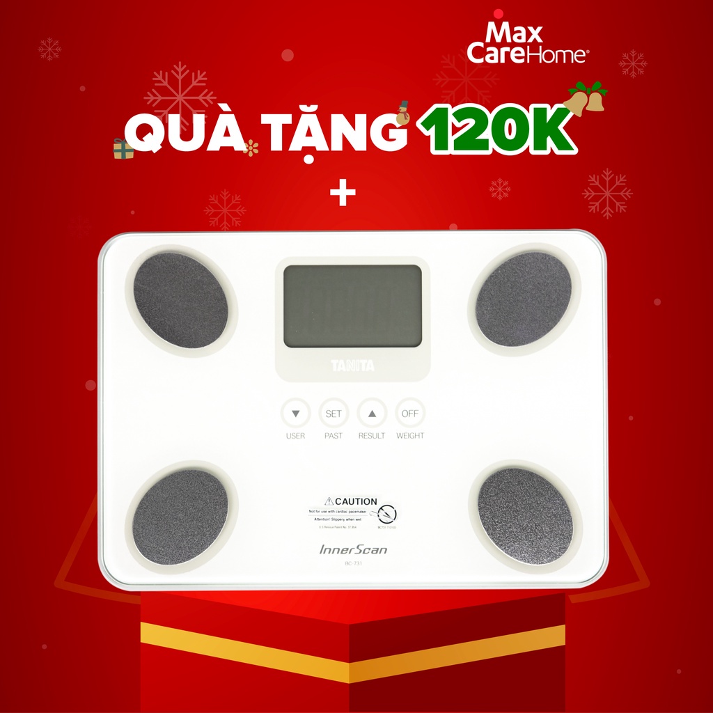 Cân điện tử sức khoẻ thông minh phân tích cơ thể TANITA BC-731 đo 10 chỉ số (mỡ, xương,...) - máy quét sinh học Nhật Bản