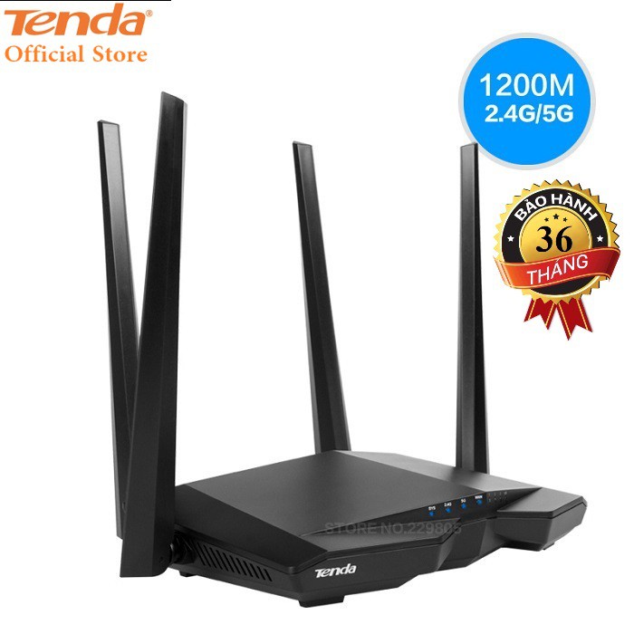 Thiết bị phát Wifi chuẩn AC 1200Mbps Tenda AC6