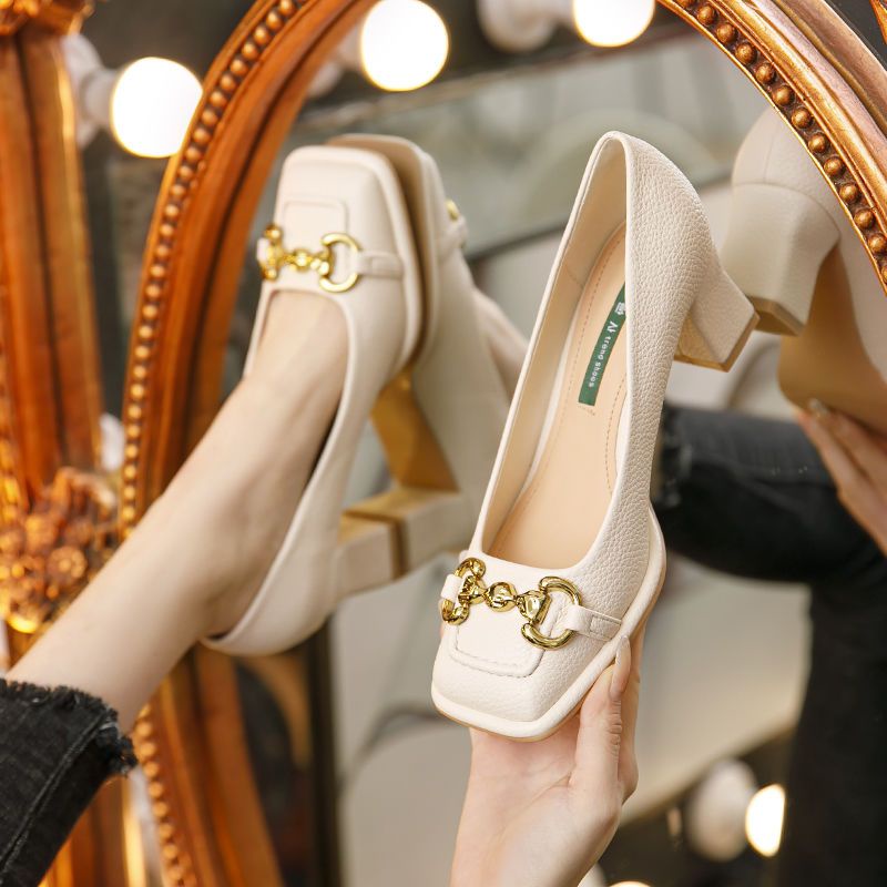 Sandal Cao Gót Mũi Vuông Thiết Kế Mới Cao Cấp Thời Trang