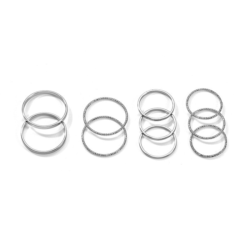 Set nhẫn phong cách đơn giản thanh lịch cho nữ