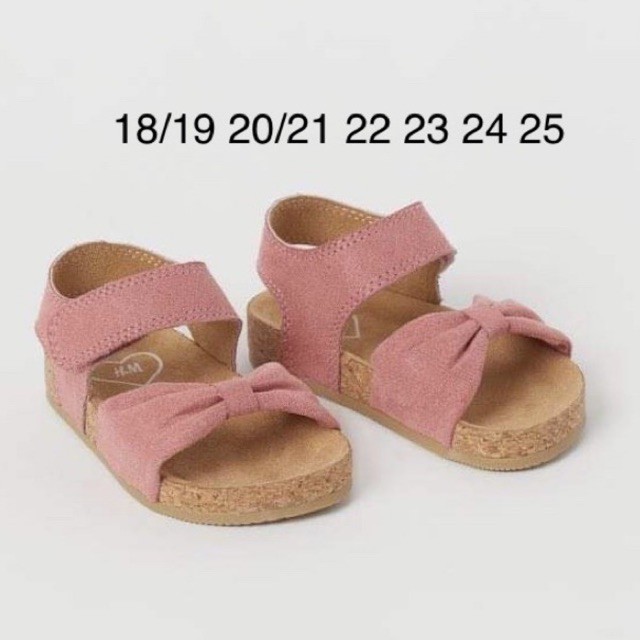 Sandal hồng H&amp;m chuẩn auth siêu xinh cho bé gái