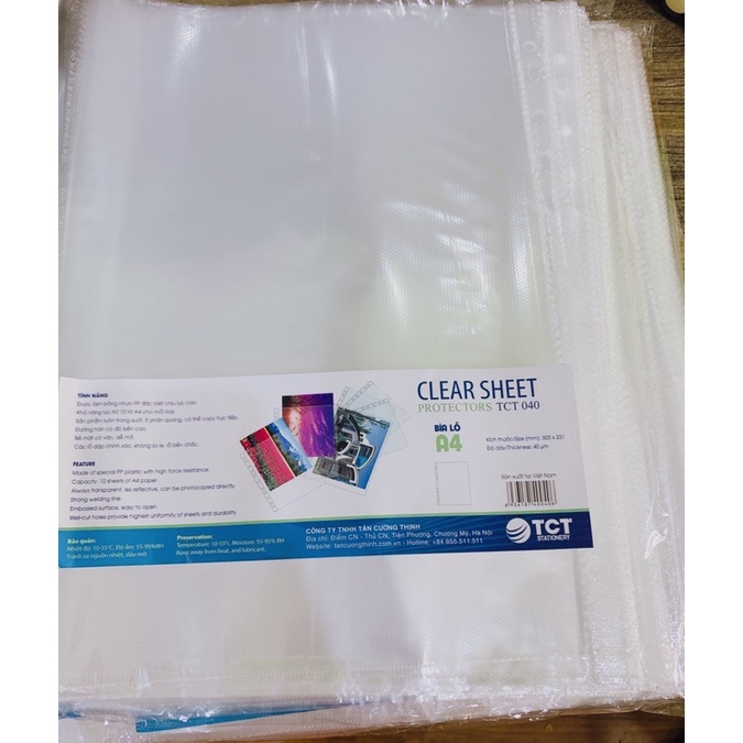 Sơ mi lỗ trung 4C TCT,sơ mi đục lỗ TCT trung