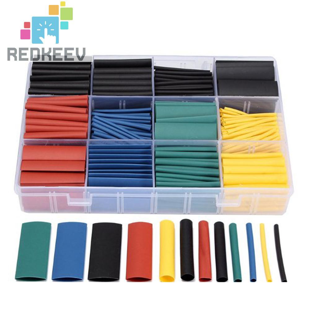 Set 530 ống co nhiệt nhiều màu sắc khác nhau cách nhiệt tiện lợi