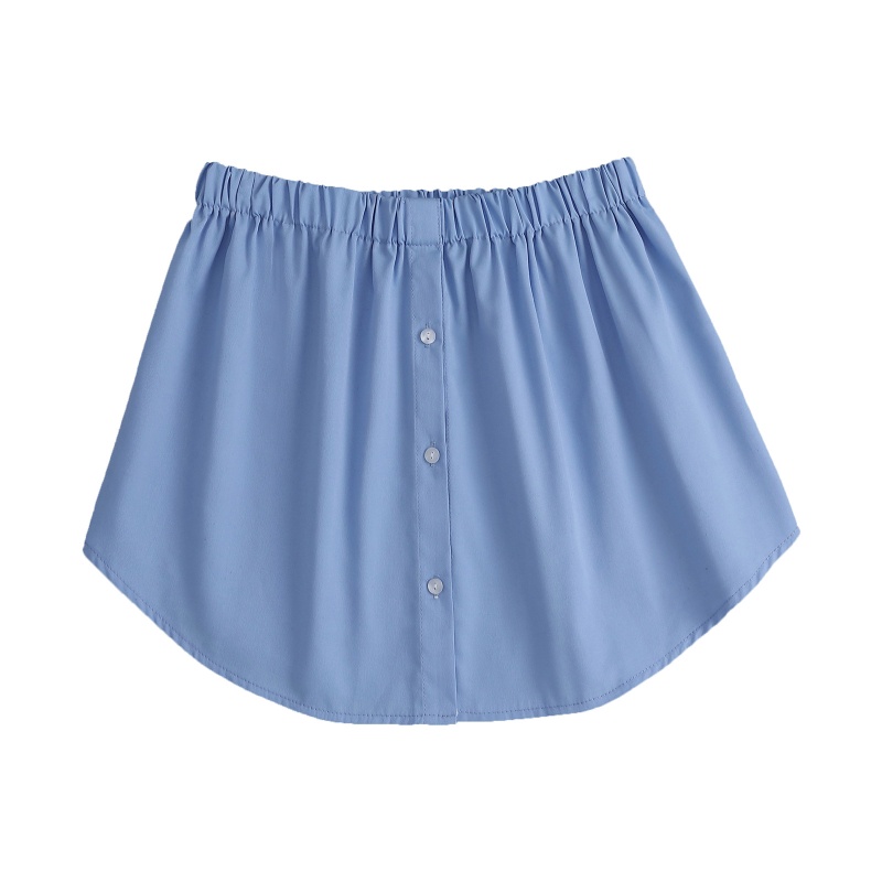 Chân Váy Nối Dài Một Nửa Màu Trơn Có Nút Điều Chỉnh Được Dành Cho Bạn Nữ