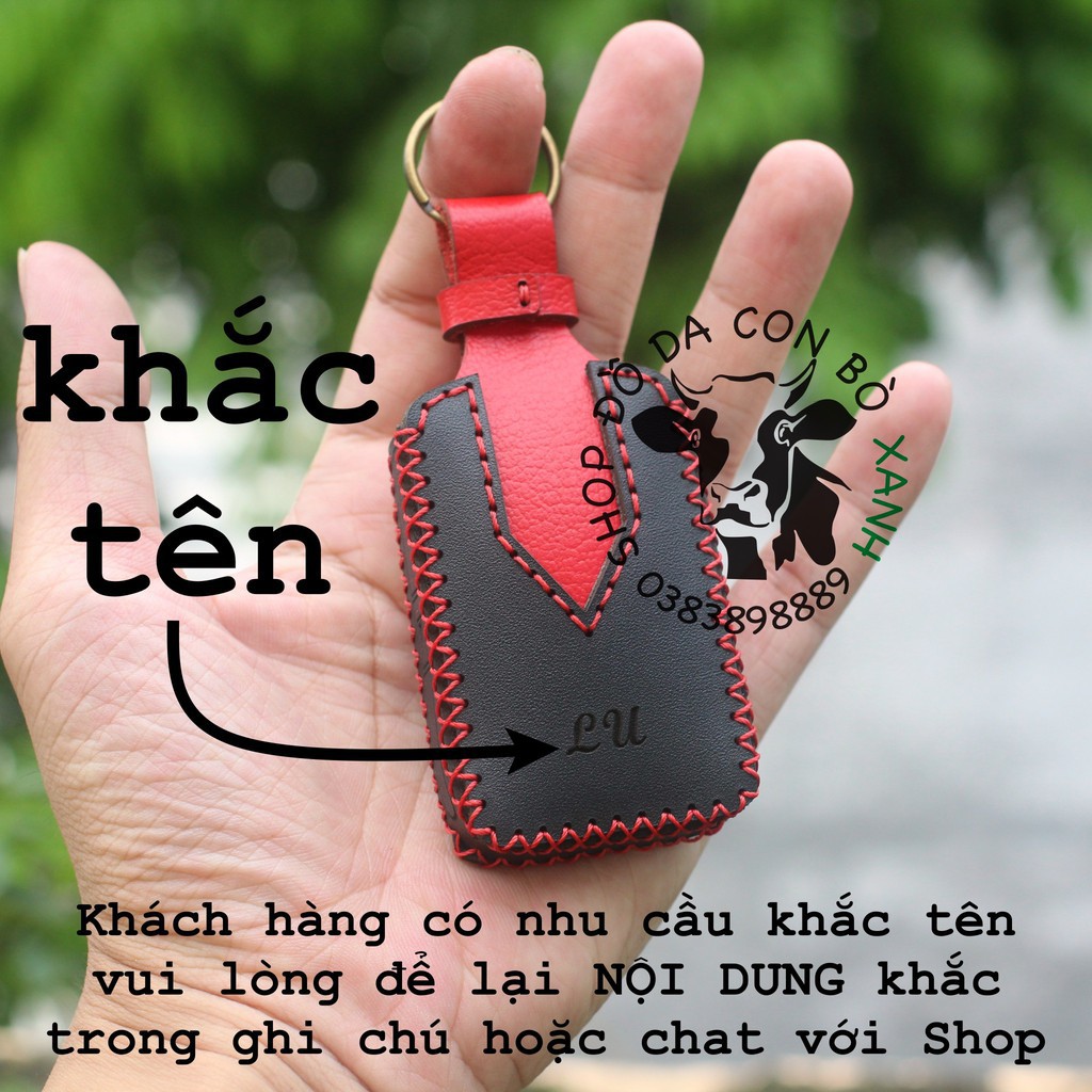 Bao Da Chìa Khóa Volvo XC90, XC60, XC40, V90, S90, S60 handmade da thật 002