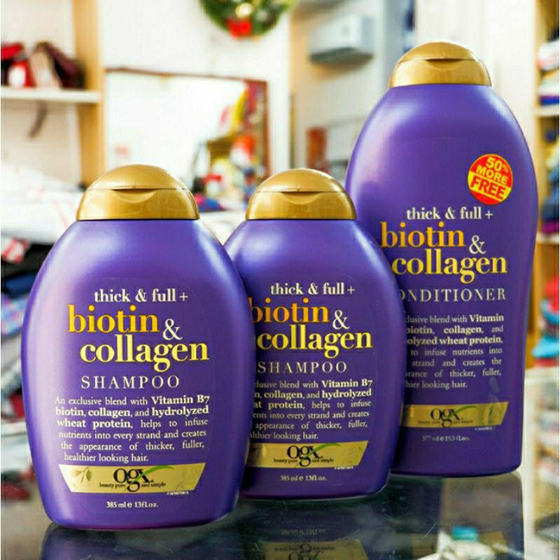Dầu gội xả Biotin Collagen Thick & full ❤ Chính hãng ❤ Chống rụng tóc