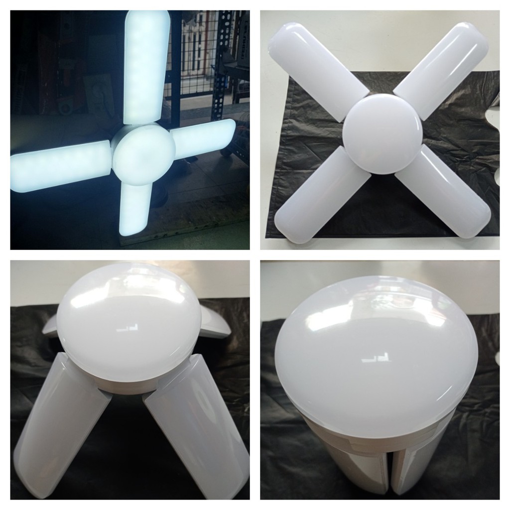 Bóng đèn led xòe 4 cánh hình tròn, led xòe cánh quạt, led xòe 5 cánh siêu sáng các loại đuôi E27
