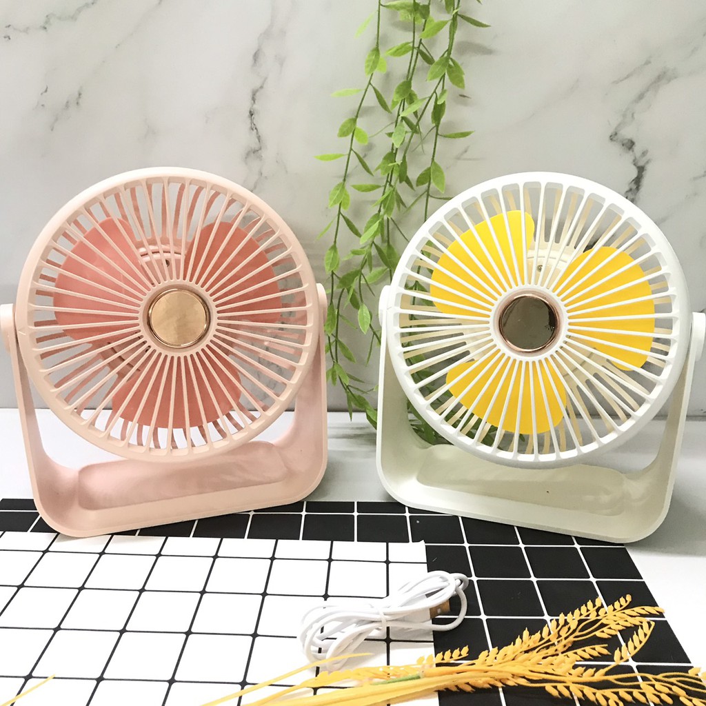 Quạt Tích Điện Mini Kèm Đèn Có Thể Sạc Lại YASE YS2005 / 3 Tốc độ thay đổi  / Đèn LED - Quạt Đứng | DienMayThanh.com