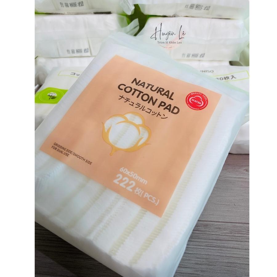 Bông tẩy trang Natural Cotton Pads 222 miếng Nhật Bản