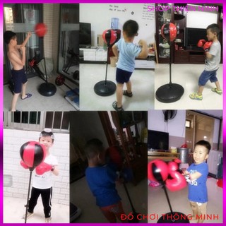 Bộ đồ chơi đấm bốc cho bé Boxing Set (có găng tay, trụ đỡ, giá đỡ)