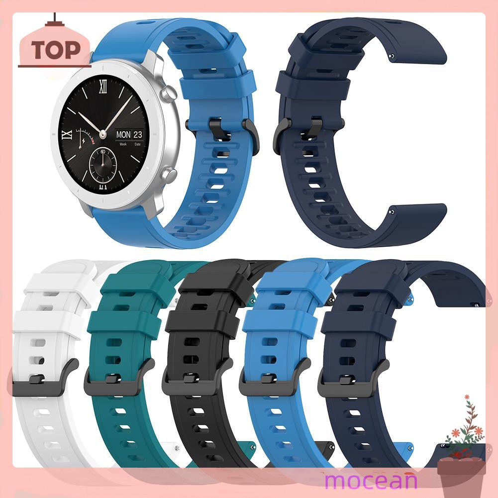 Dây Đeo Đồng Hồ Bằng Silicone 20mm Cho Amazfit Gtr 42mm / Gts / Bip / Bip Lite