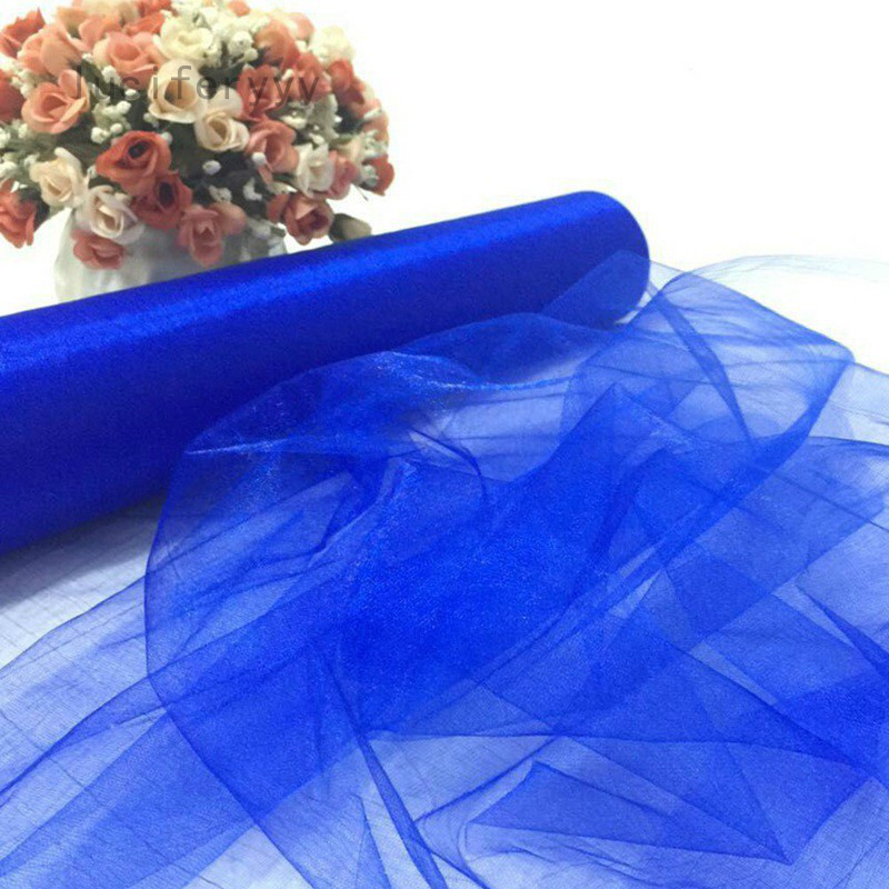 Cuộn Vải Organza Xuyên Thấu Làm Nền Trang Trí Tiệc