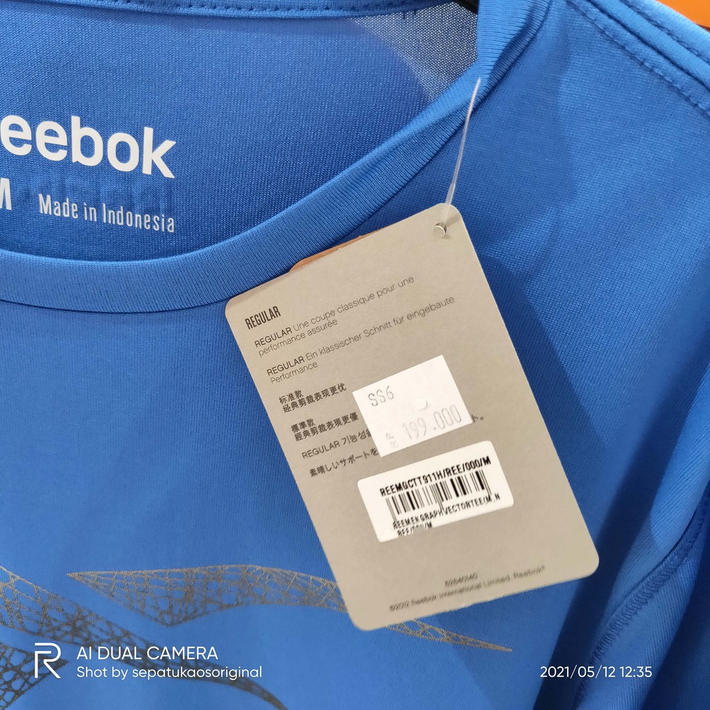 Áo Thun Thể Thao Reebok Thiết Kế Năng Động Trẻ Trung Cho Nam