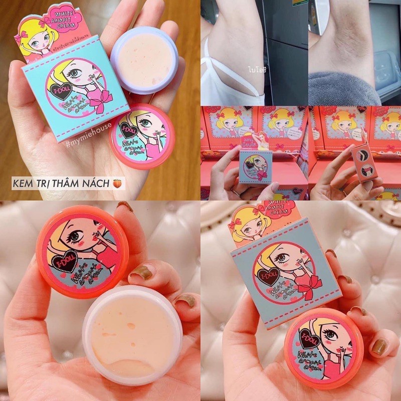 Kem Dưỡng Thâm Nách Trắng Da I-Doll White Armpit Cream 5g Thái Lan