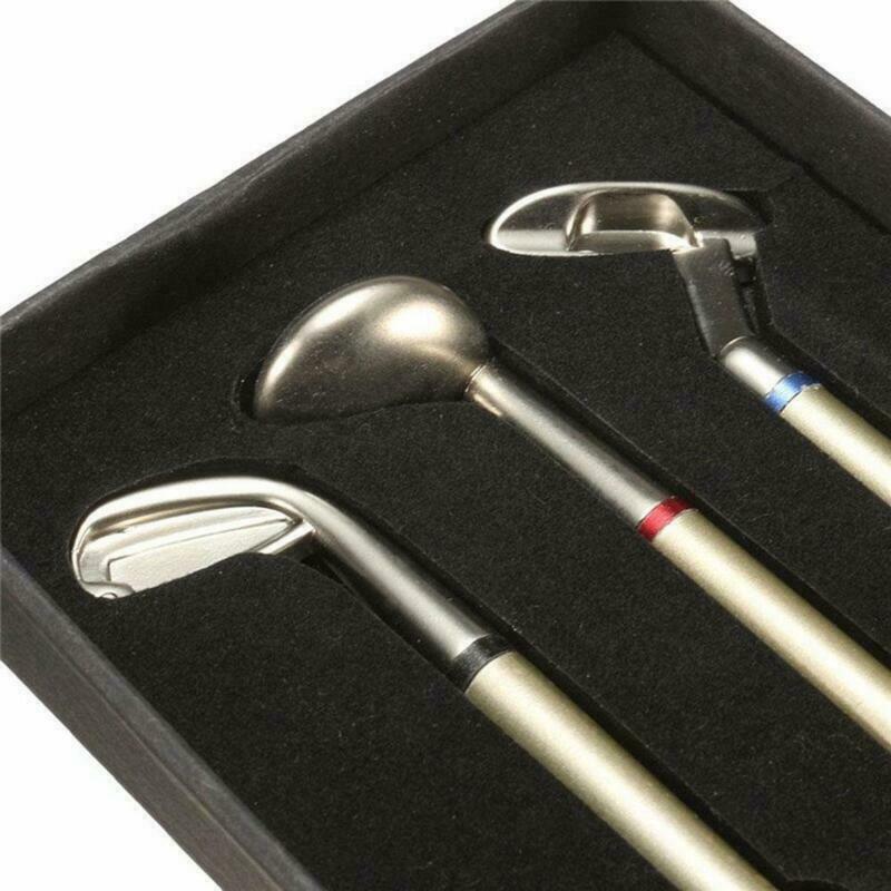 Set 3 bút mực thiết kế hình dạng gậy golf mini bằng sắt mới lạ