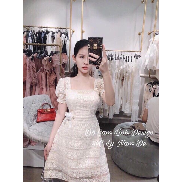 Đầm ren thêu cao cấp
