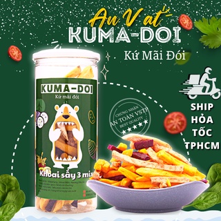 Đồ ăn vặt Khoai sấy mix 3 vị lắc phomai thơm ngon KUMA-DOI 300g ăn vặt tuổi thơ Sài Gòn ngon mà rẻ