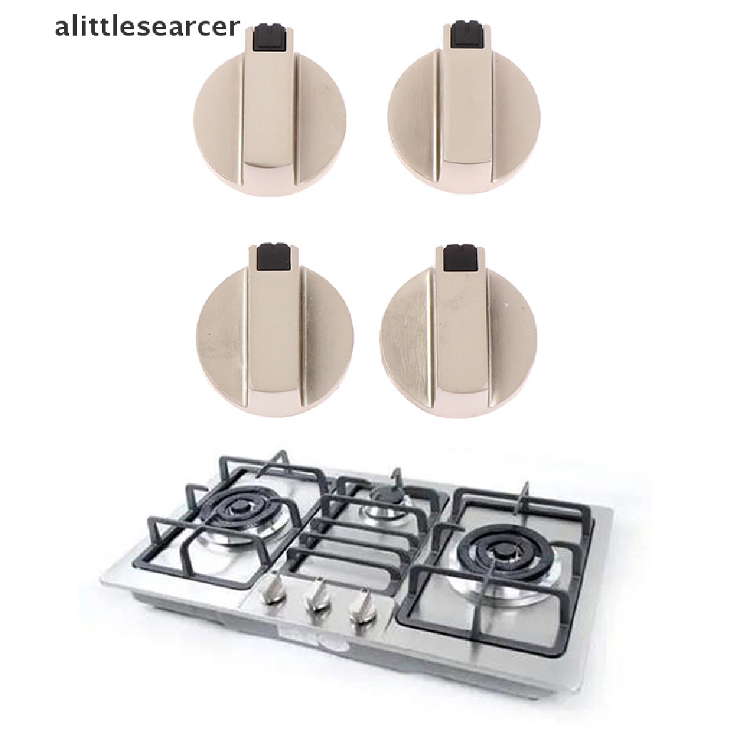 Set 2 Núm Vặn Điều Khiển Xoay Bằng Kim Loại Thông Dụng Cho Nhà Bếp