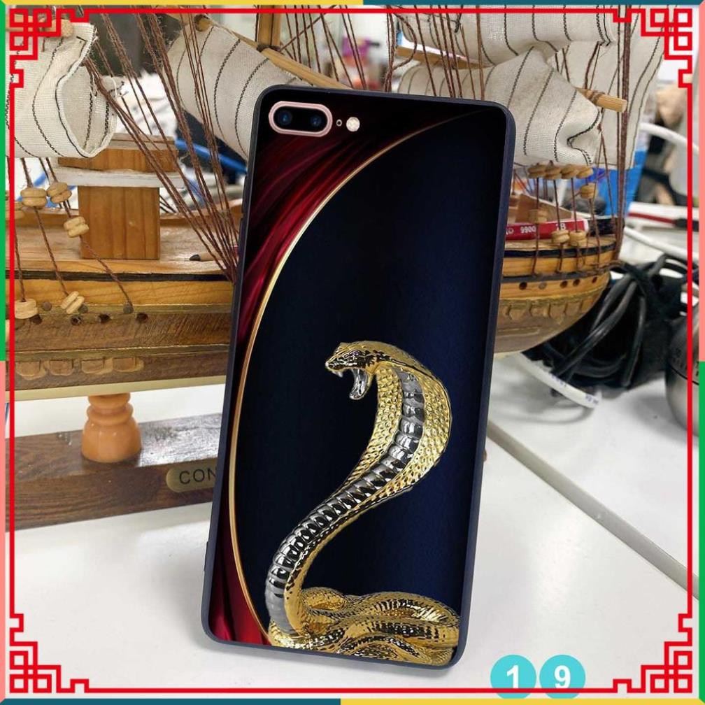 Ốp lưng in kính iPhone 7 plus - iPhone 8 plus - iPhone 6 Plus - iPhone 6s Plus hình Rồng Phượng sắc nét