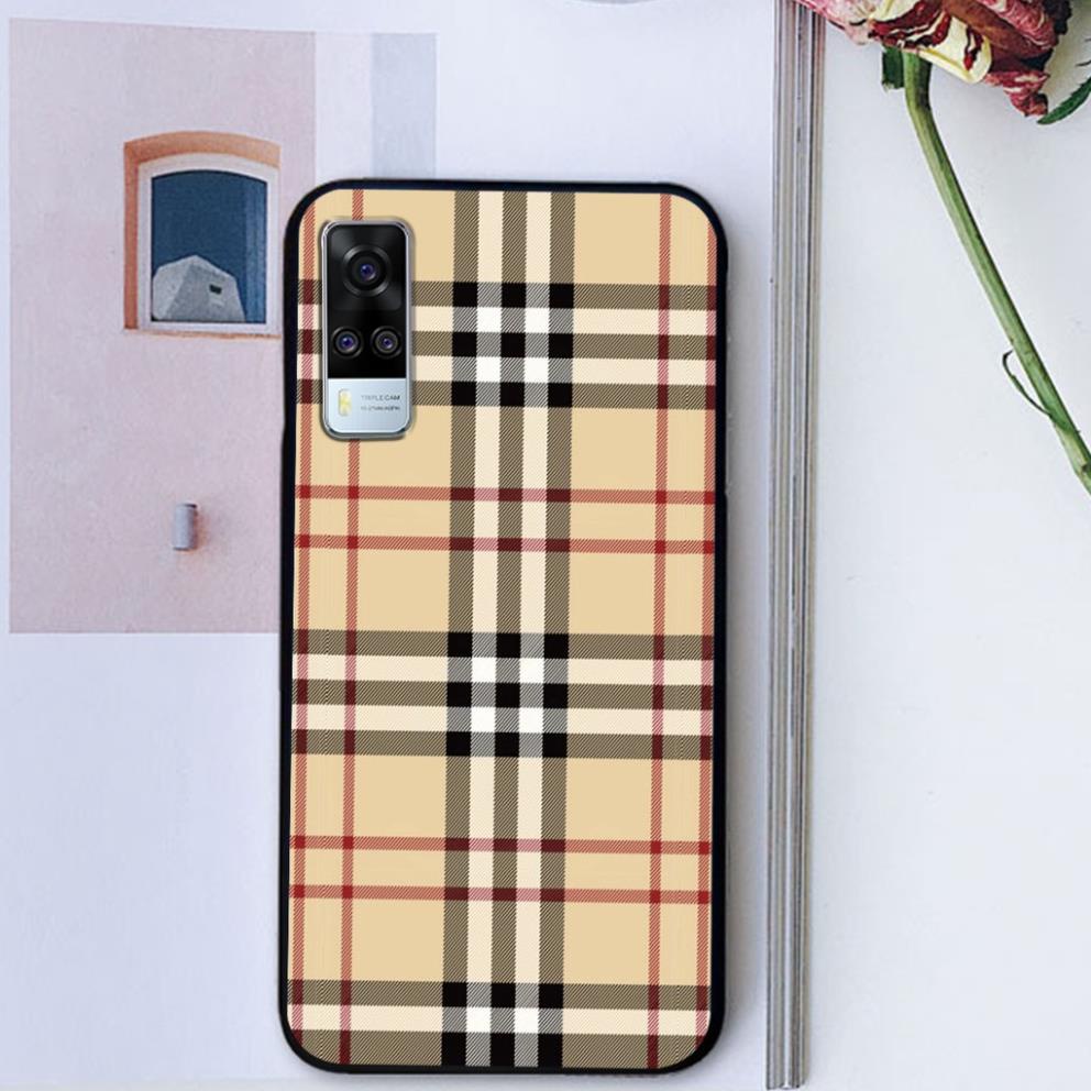 Ốp lưng kính Vivo y51 2020 vivo y53s 4g vivo y33 hình caro cá tính, siêu đẹp
