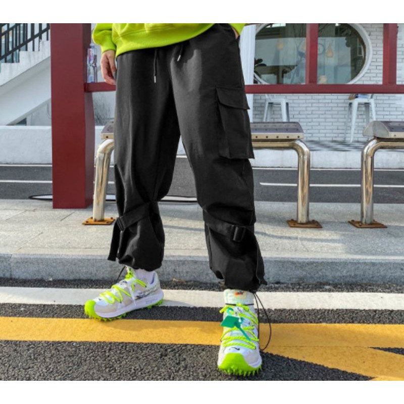 Quần jogger dù phối dây cực đẹp ạ - ẢNH THẬT