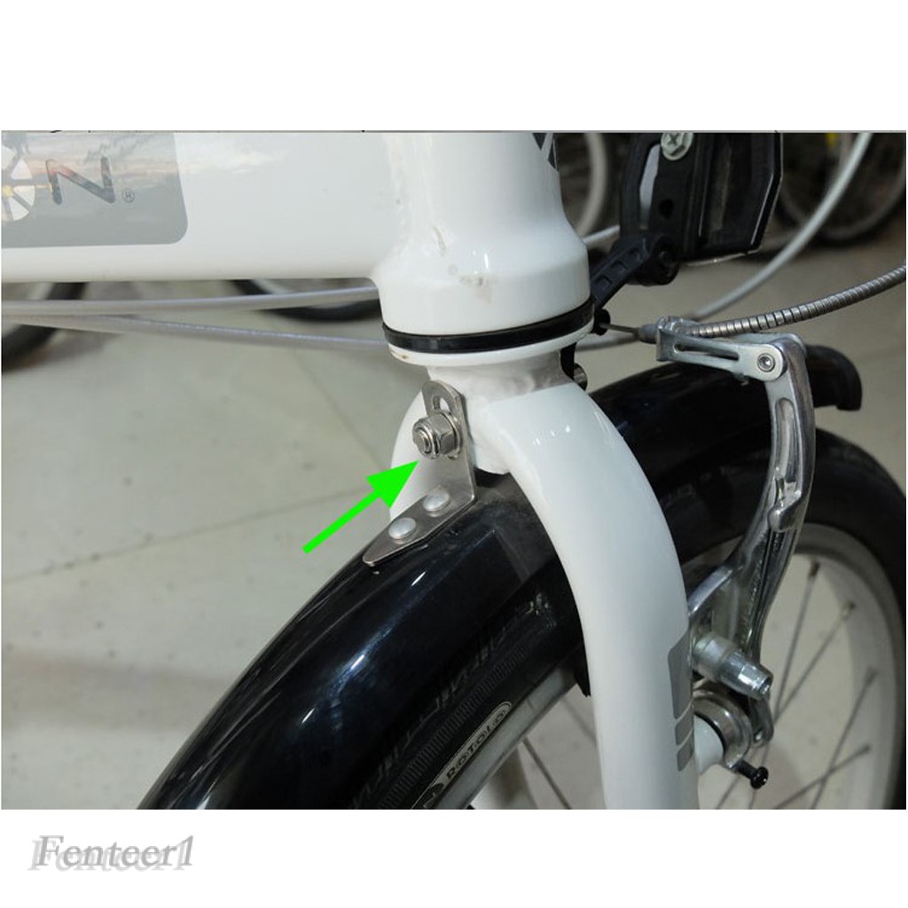 [FENTEER1] Durable Folding Bike Mud Guard 14'' 20'' Wheel Bicycle V-Brake Mudguard Set