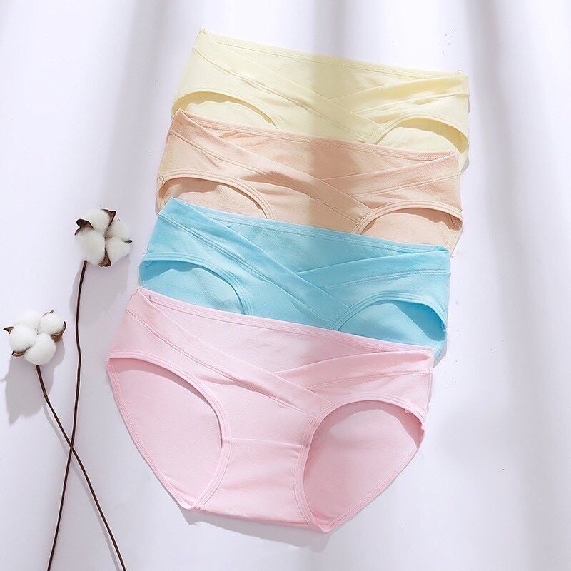 Quần Lót Cho Mẹ Bầu, Quần Chip Nữ Cotton Kháng Khuẩn Siêu Thoáng Khí - QL Bầu Spring