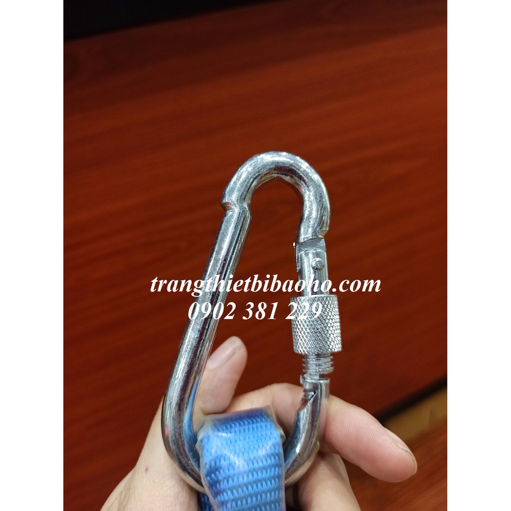 Dây an toàn toàn thân 02 móc thép dây thừng có giảm sốc