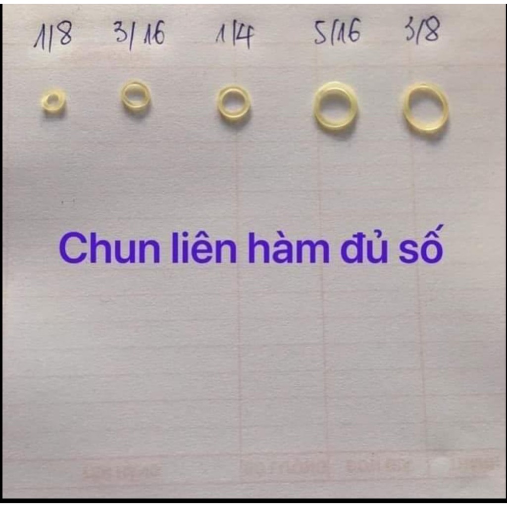 Chun Liên Hàm, Chun Chỉnh Nha, Thun Kéo Niềng Răng 3.5 OZ, 4.5 OZ, 6.5 OZ