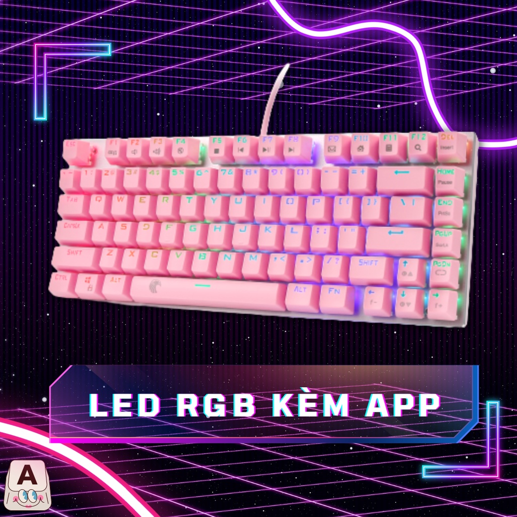 Bàn phím cơ Rgb eyooso z-88 Hotswap Red switch