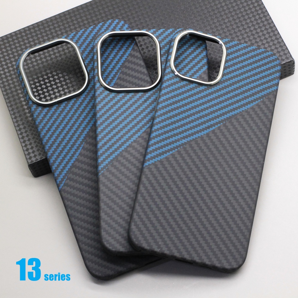 Ốp Điện Thoại Sợi Carbon Siêu Mỏng Cao Cấp Cho IP 13 Pro Max i13