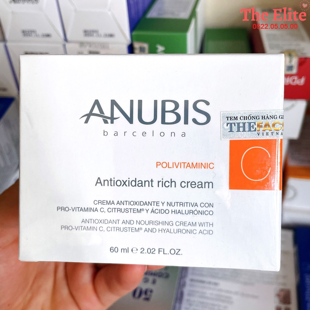 Kem vitamin C làm sáng da và chống lão hóa Antioxidant Rich Cream PolivitaminC Anubis 60ml